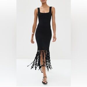 SIMKHAI
Signa Lattice Fringe Dress